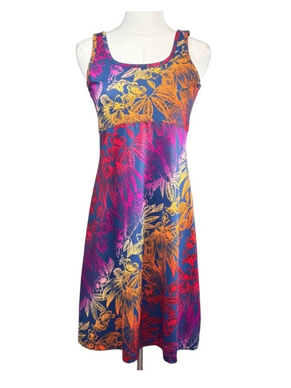 Columbia PFG sz large Freezer tropical print dress